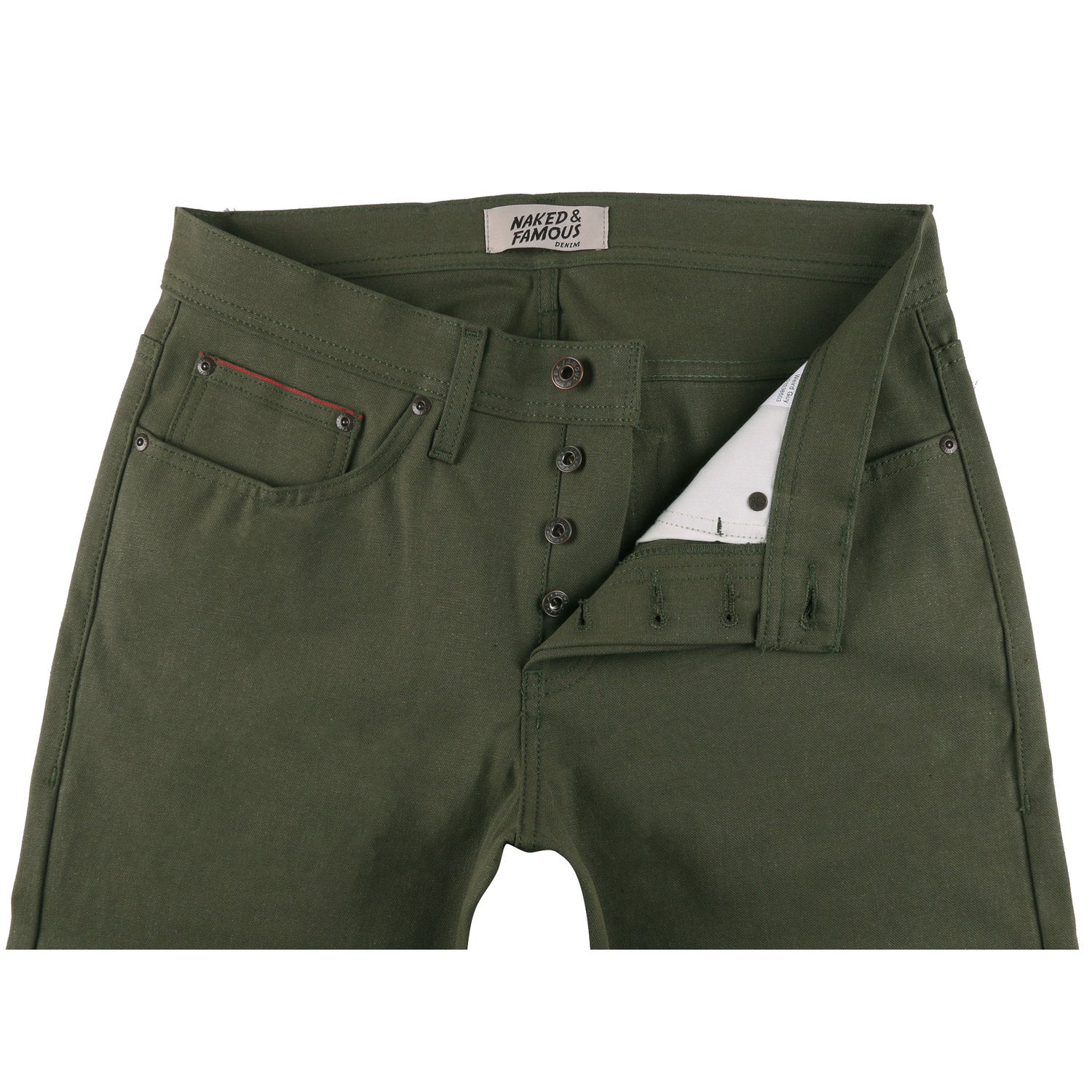 N&F - Army Green Duck Canvas Selvedge - True Guy - The Populess Company