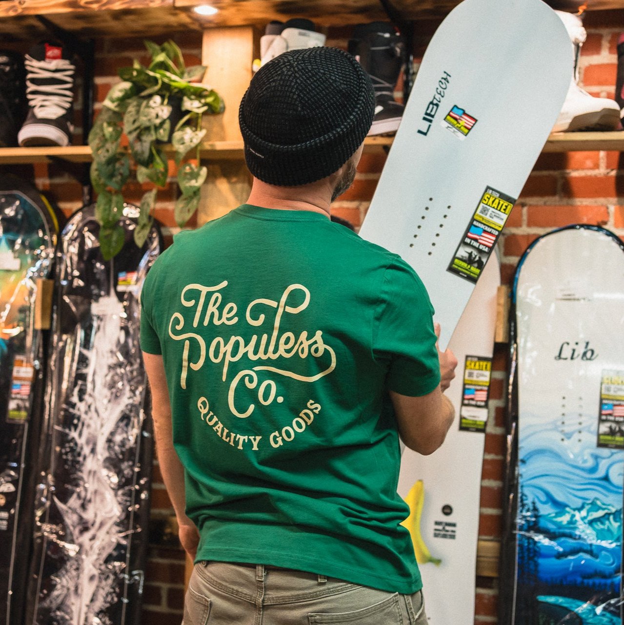 Script Tee - Alpine - The Populess Company