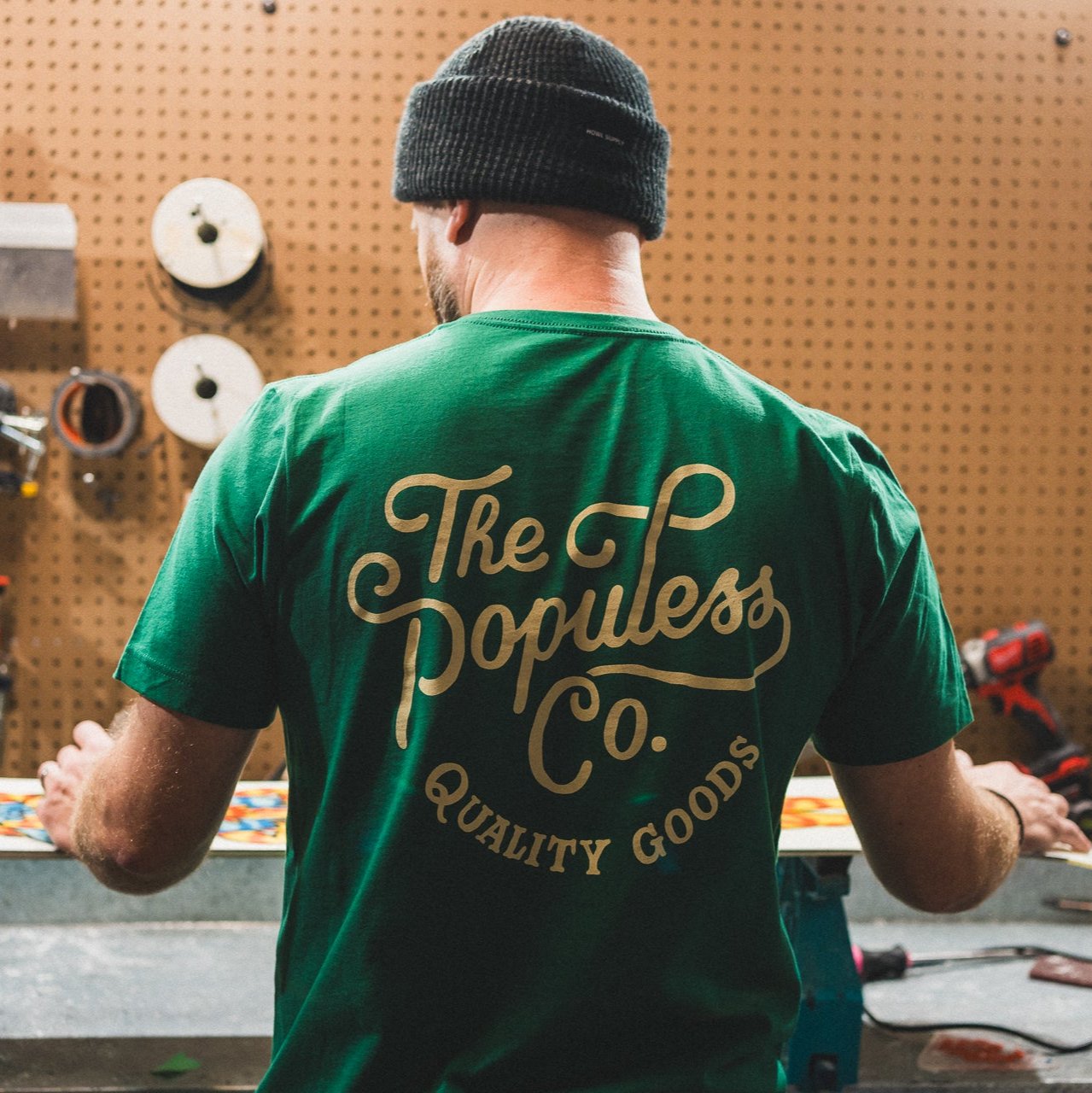 Script Tee - Alpine - The Populess Company