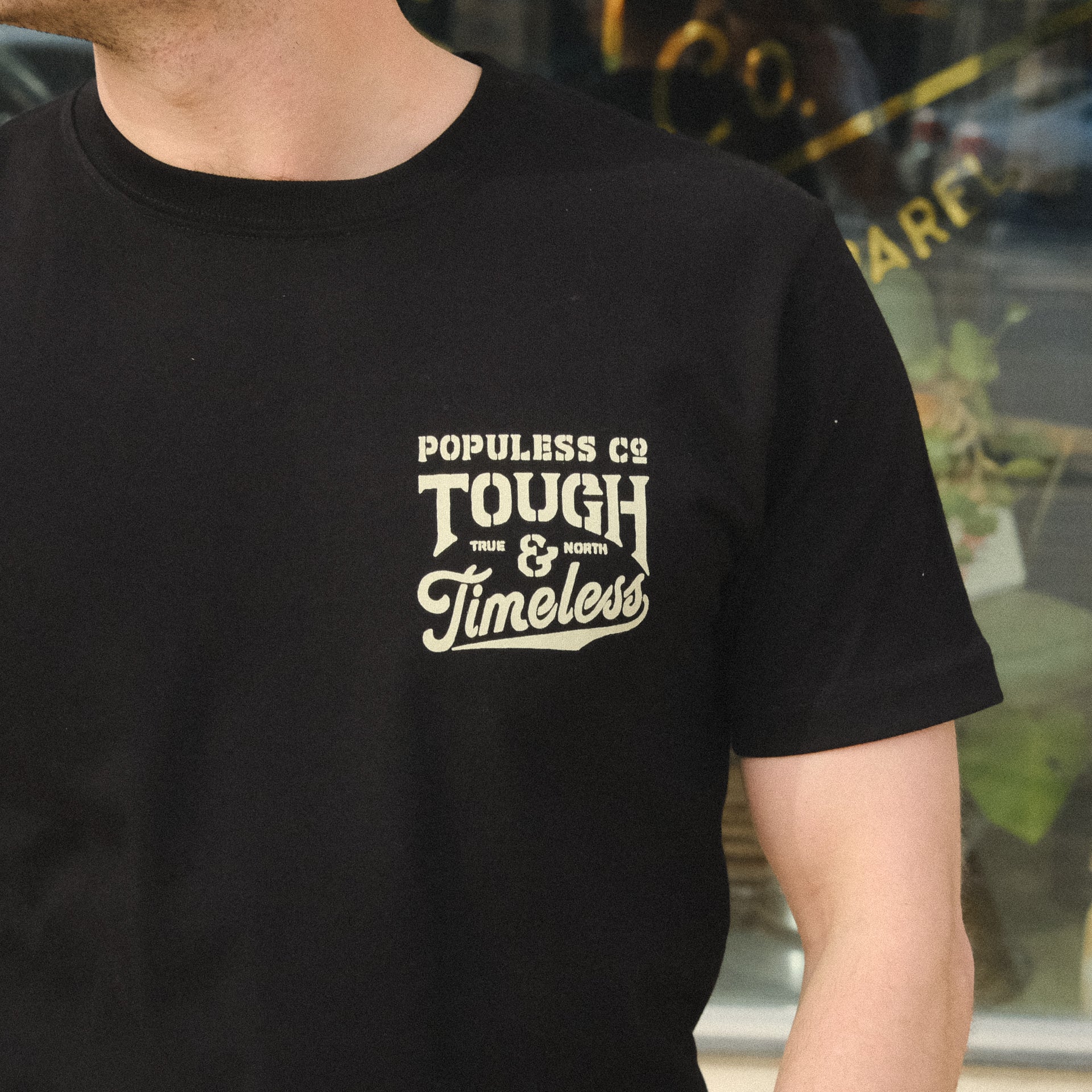 Tough & Timeless Premium Tee - Black - The Populess Company