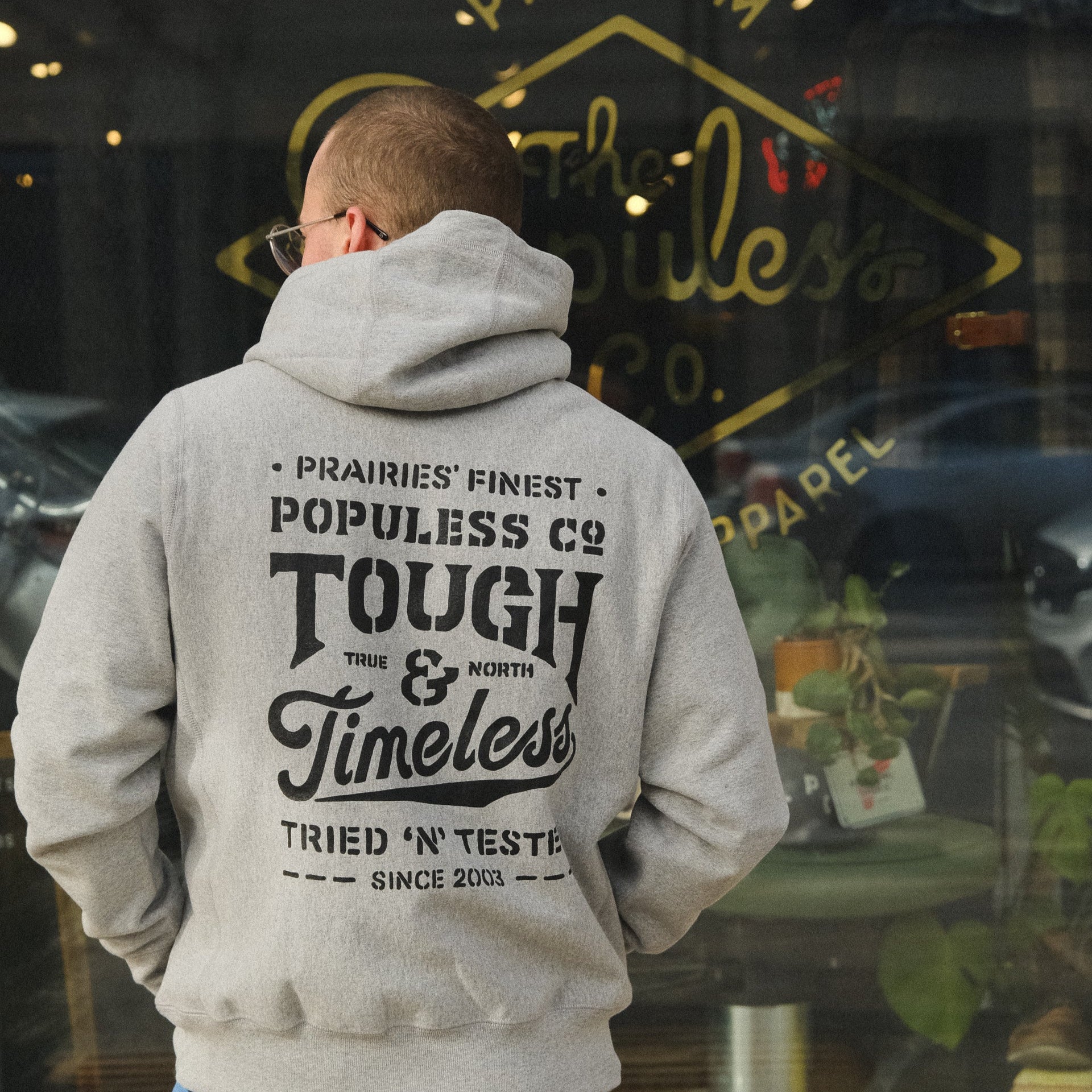 Tough & Timeless Hoody - Heather Grey - The Populess Company