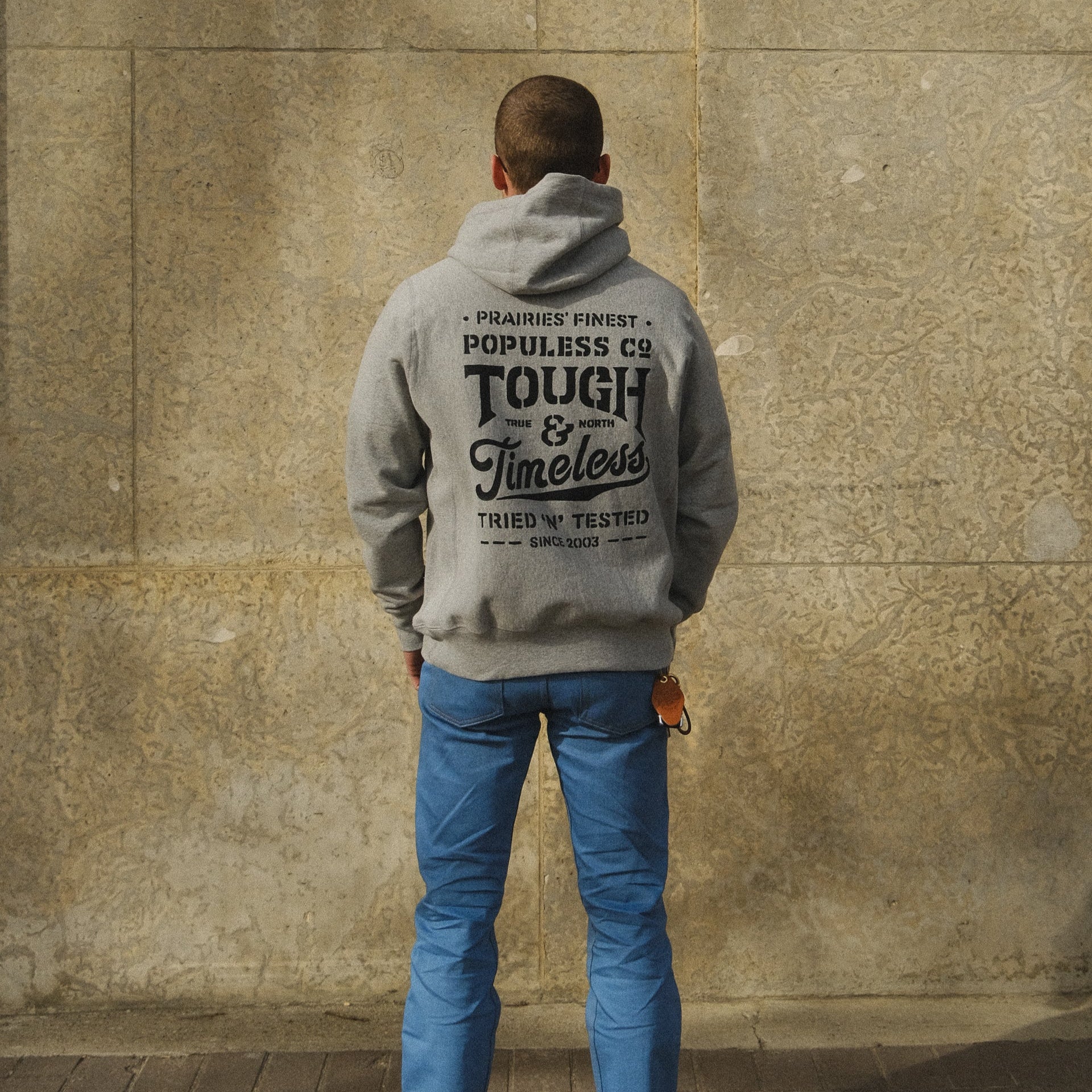 Tough & Timeless Hoody - Heather Grey - The Populess Company