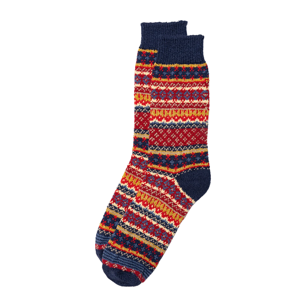 American Trench - Cotton Fair Isle - Dark Navy