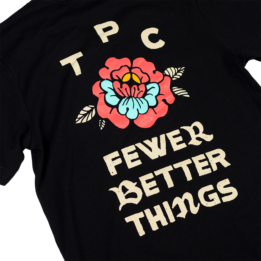 Fewer Better Things Tee - Black - The Populess Company