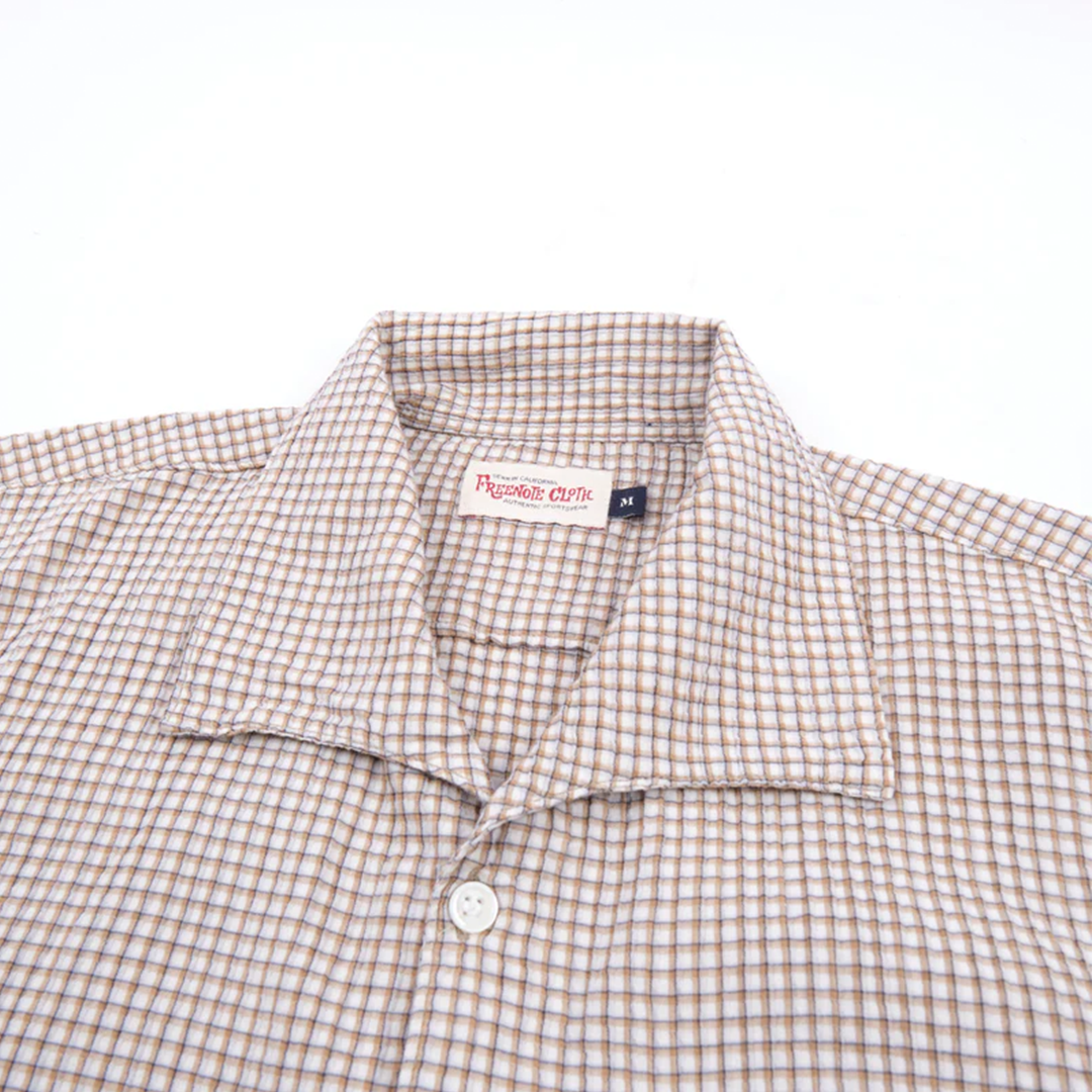 Freenote - Cayucos Seersucker - White Plaid