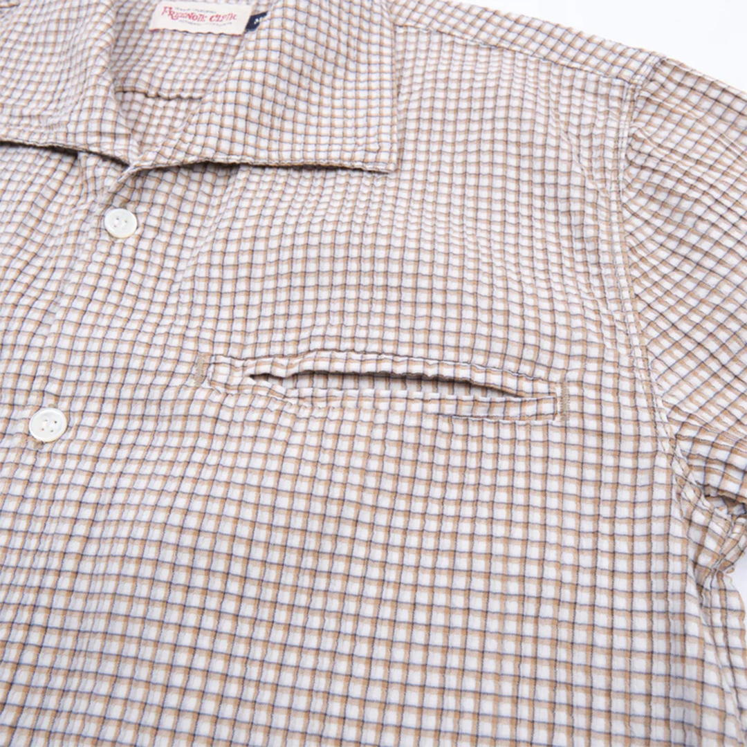 Freenote - Cayucos Seersucker - White Plaid