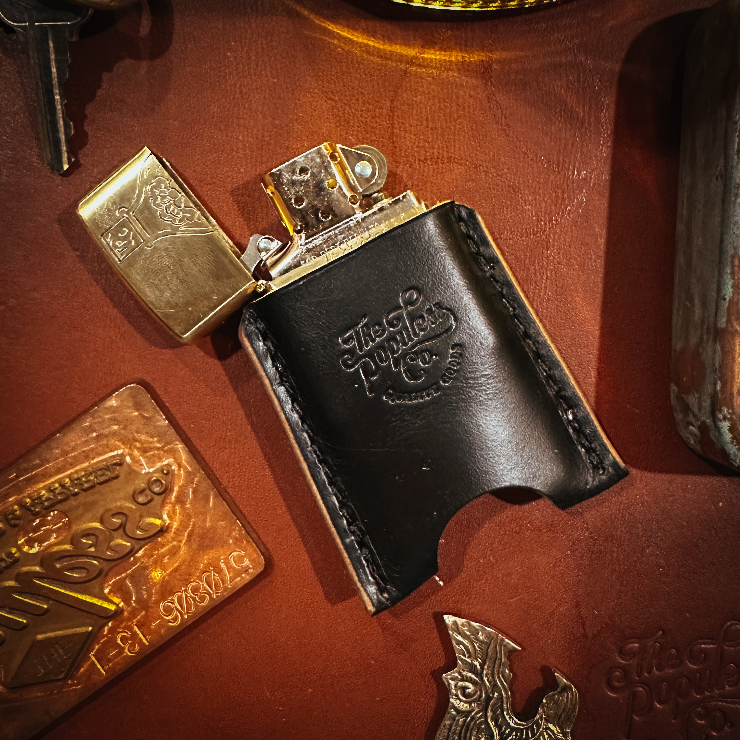 BROOKHAYL x POPULESS - Limited Hand-Engraved Zippo® - 006 - Armor Brushed Brass