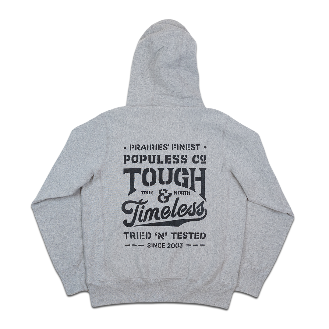 Tough & Timeless Hoody - Heather Grey - The Populess Company
