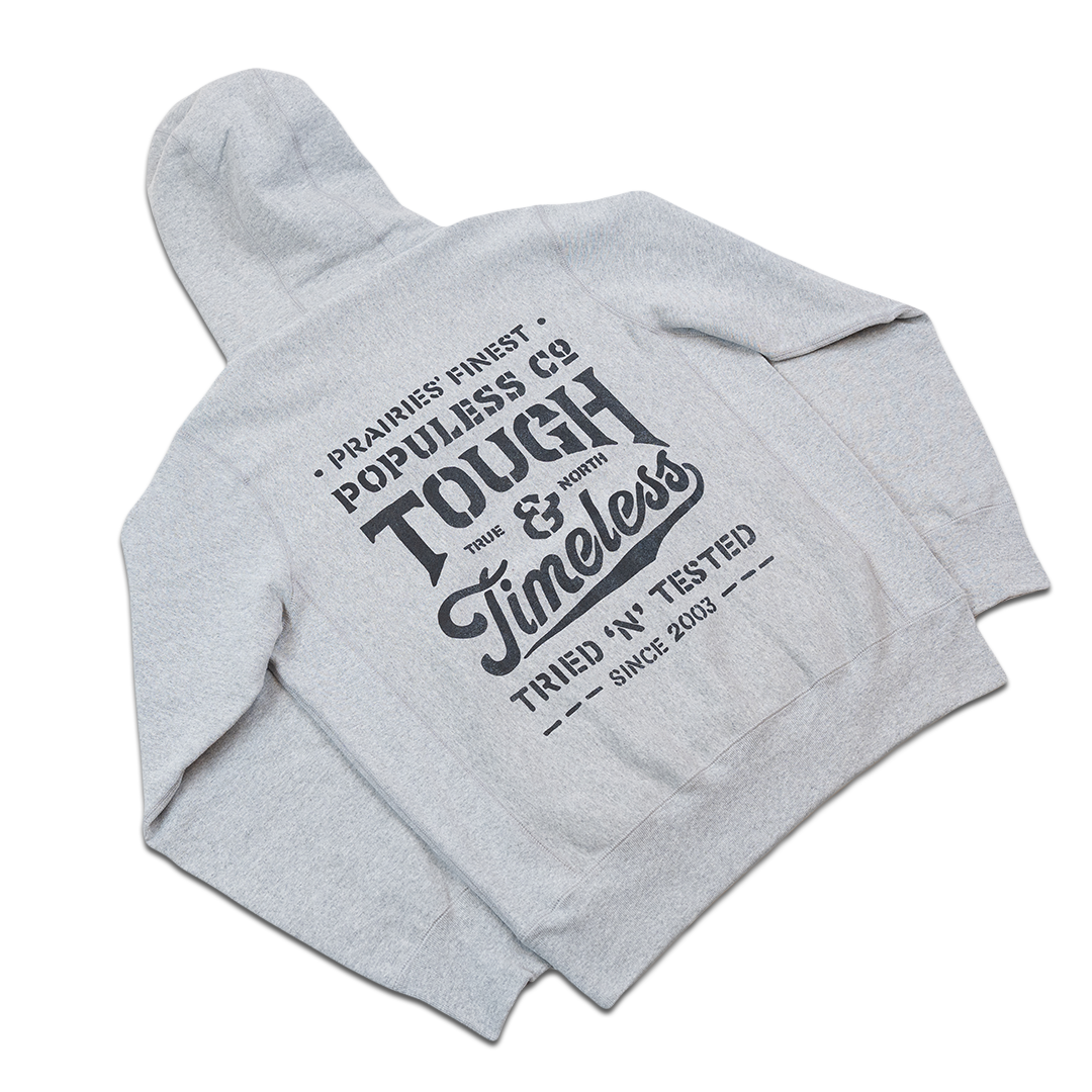 Tough & Timeless Hoody - Heather Grey - The Populess Company