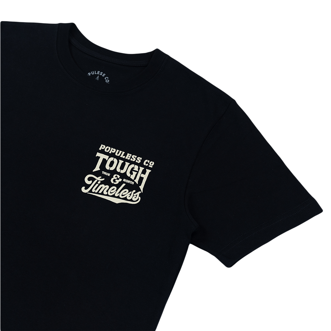 Tough & Timeless Premium Tee - Black - The Populess Company