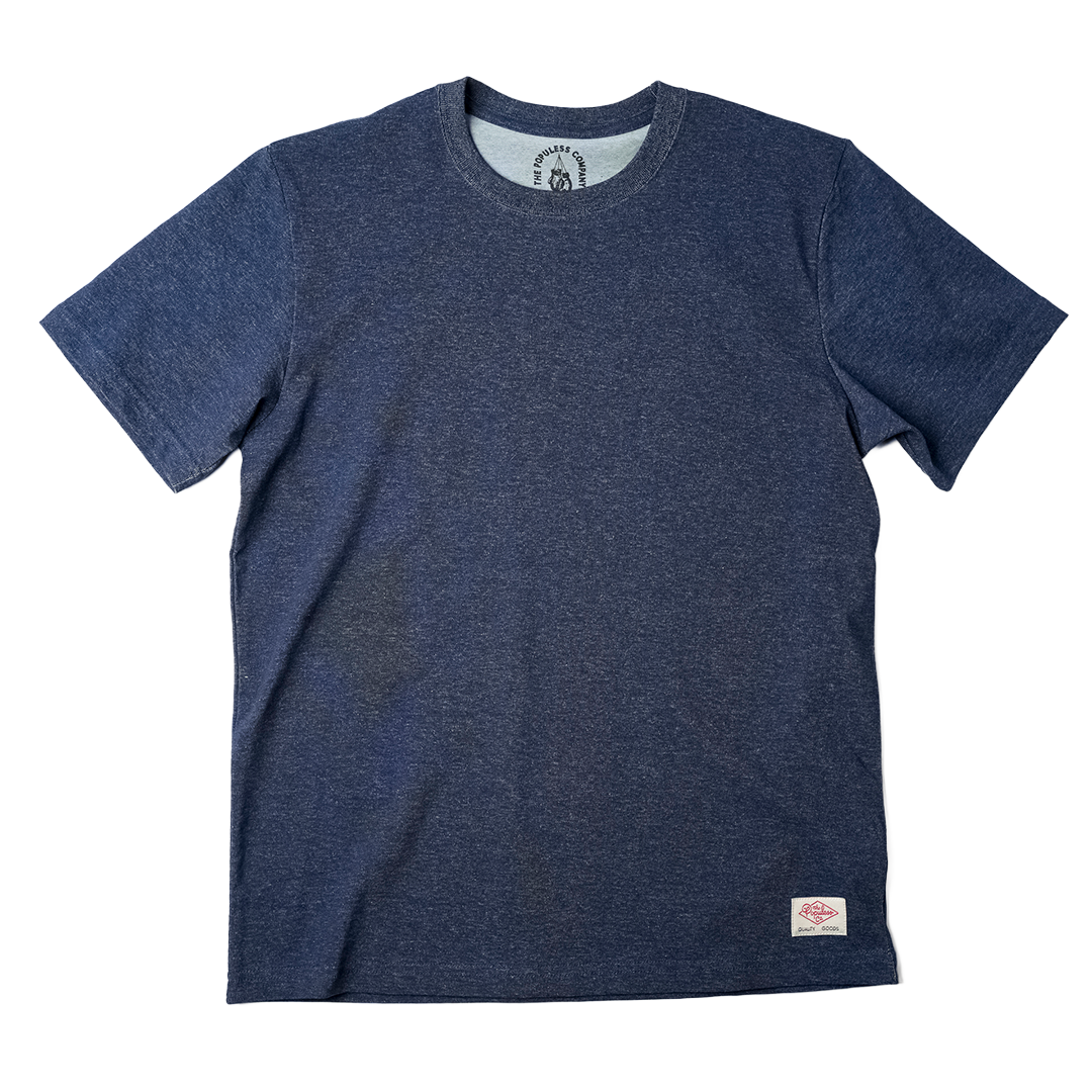 Script Premium Tee - Washed Indigo
