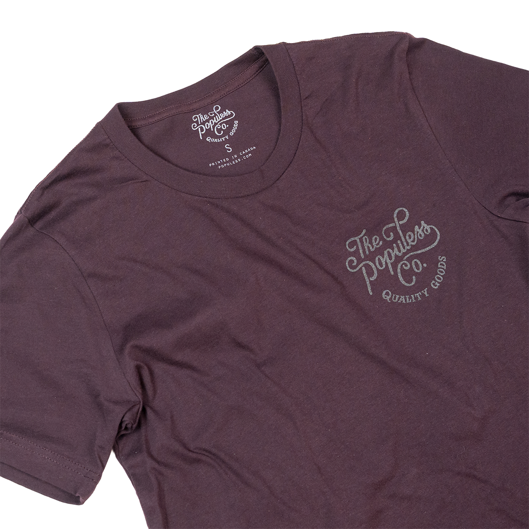 'Til Death Tee - Oxblood - The Populess Company