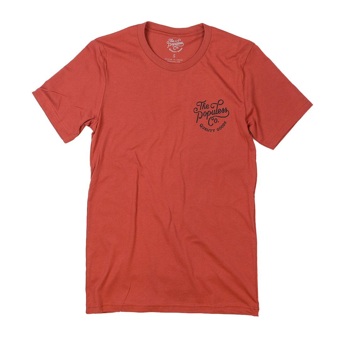 'Til Death Tee - Red Rust - The Populess Company