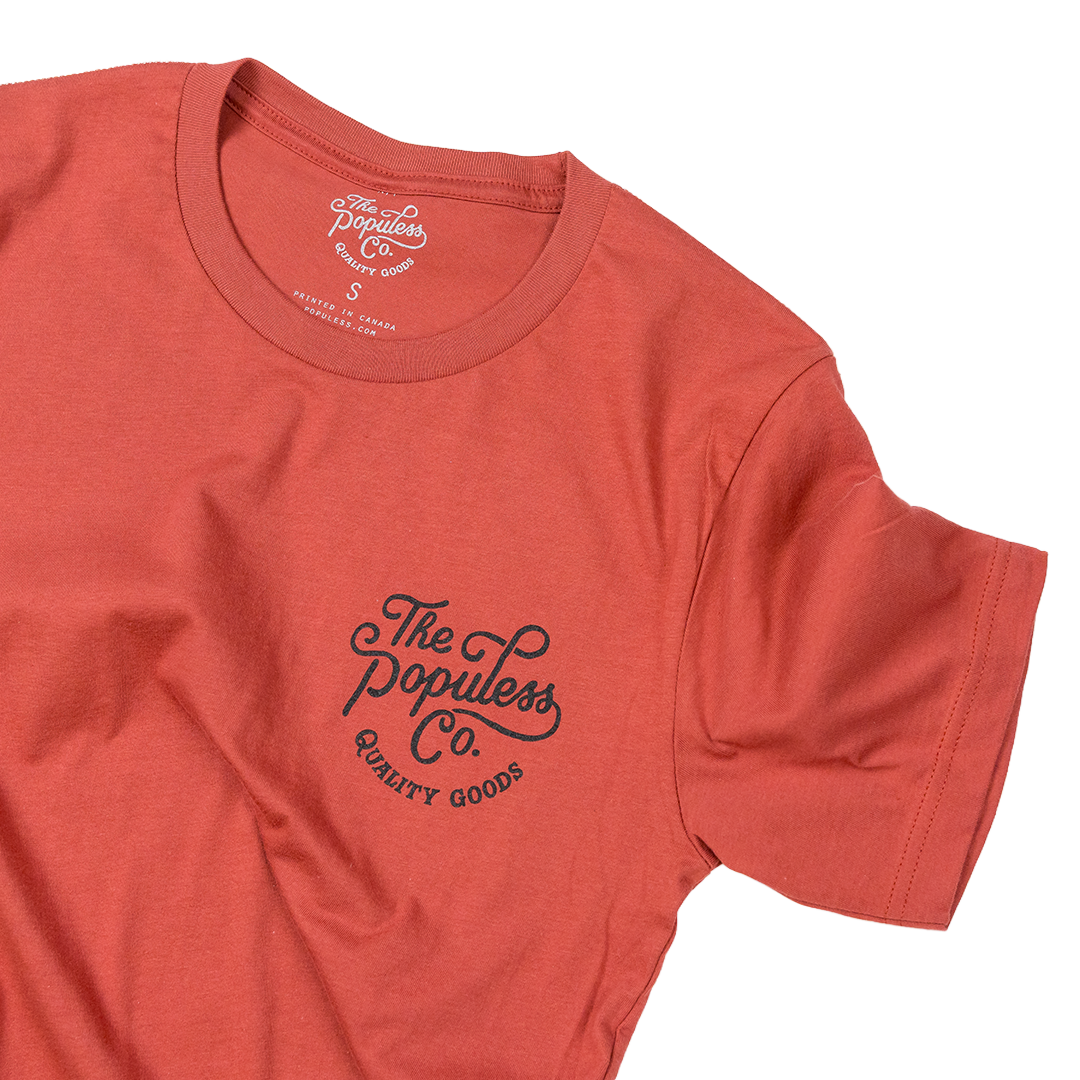 'Til Death Tee - Red Rust - The Populess Company