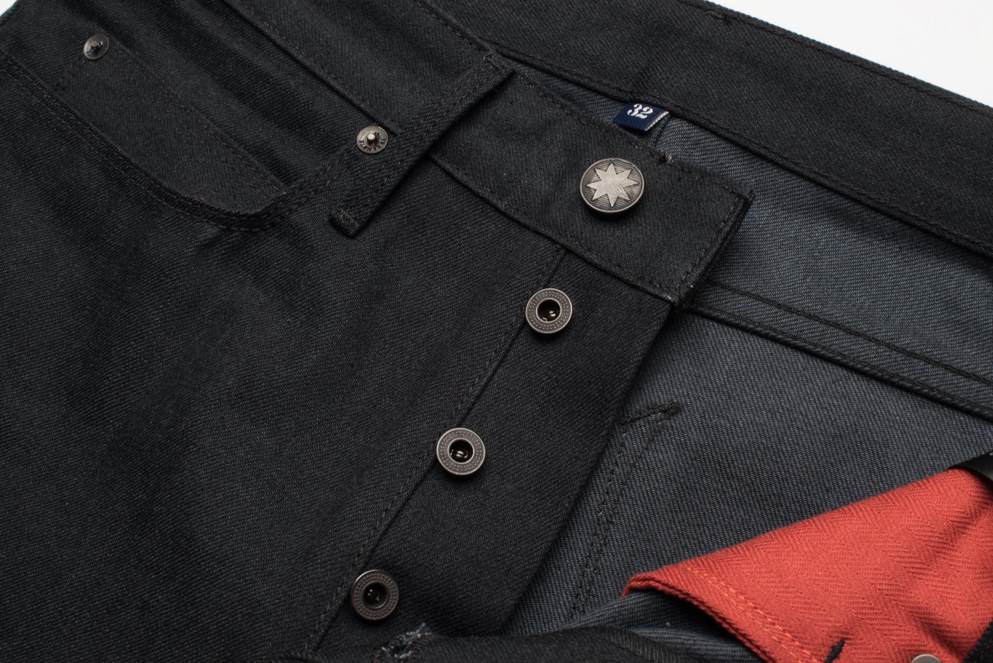 Freenote - Portola Taper Raw 14.25 OZ - Black Grey - The Populess Company