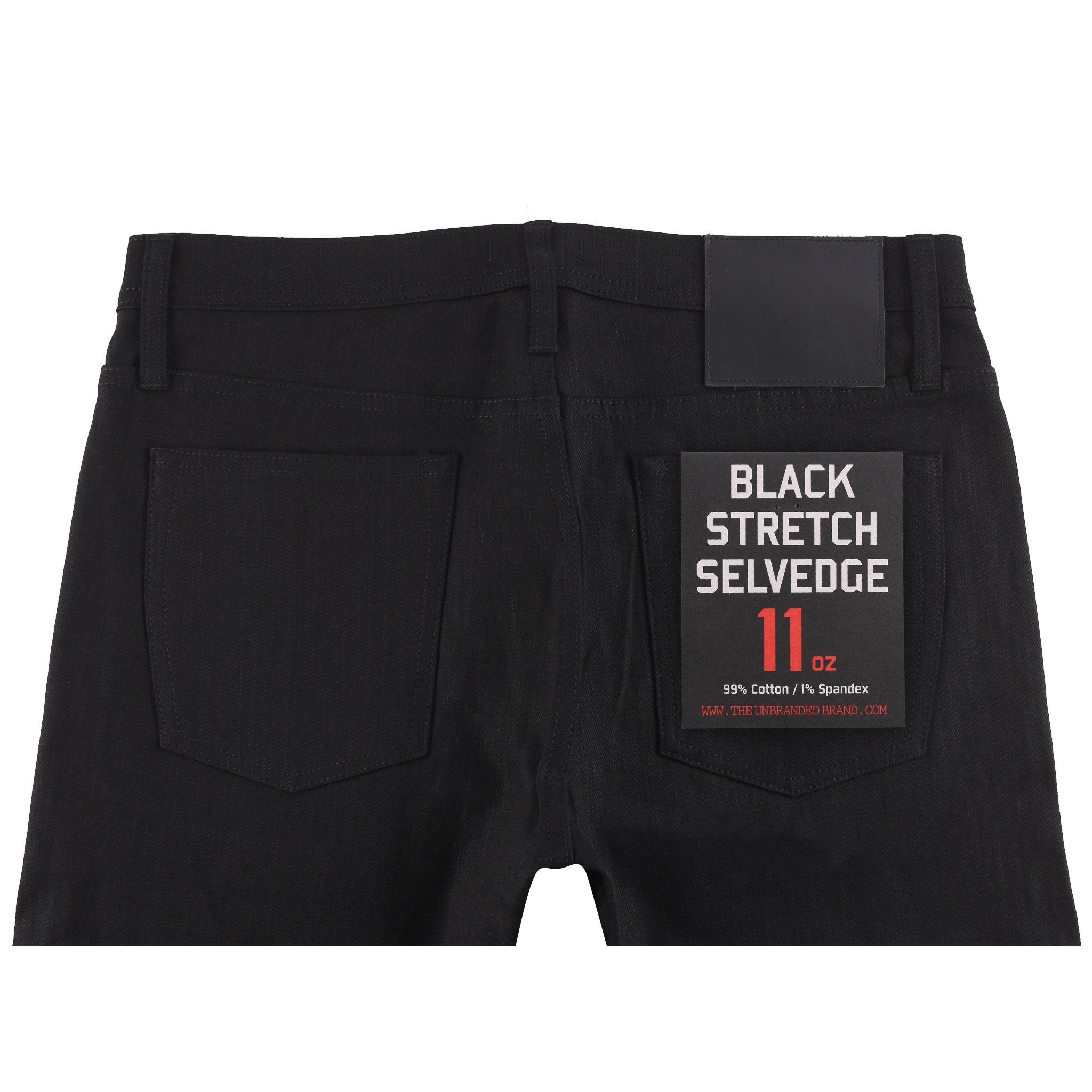Unbranded - 11oz Black Stretch - Straight - The Populess Company