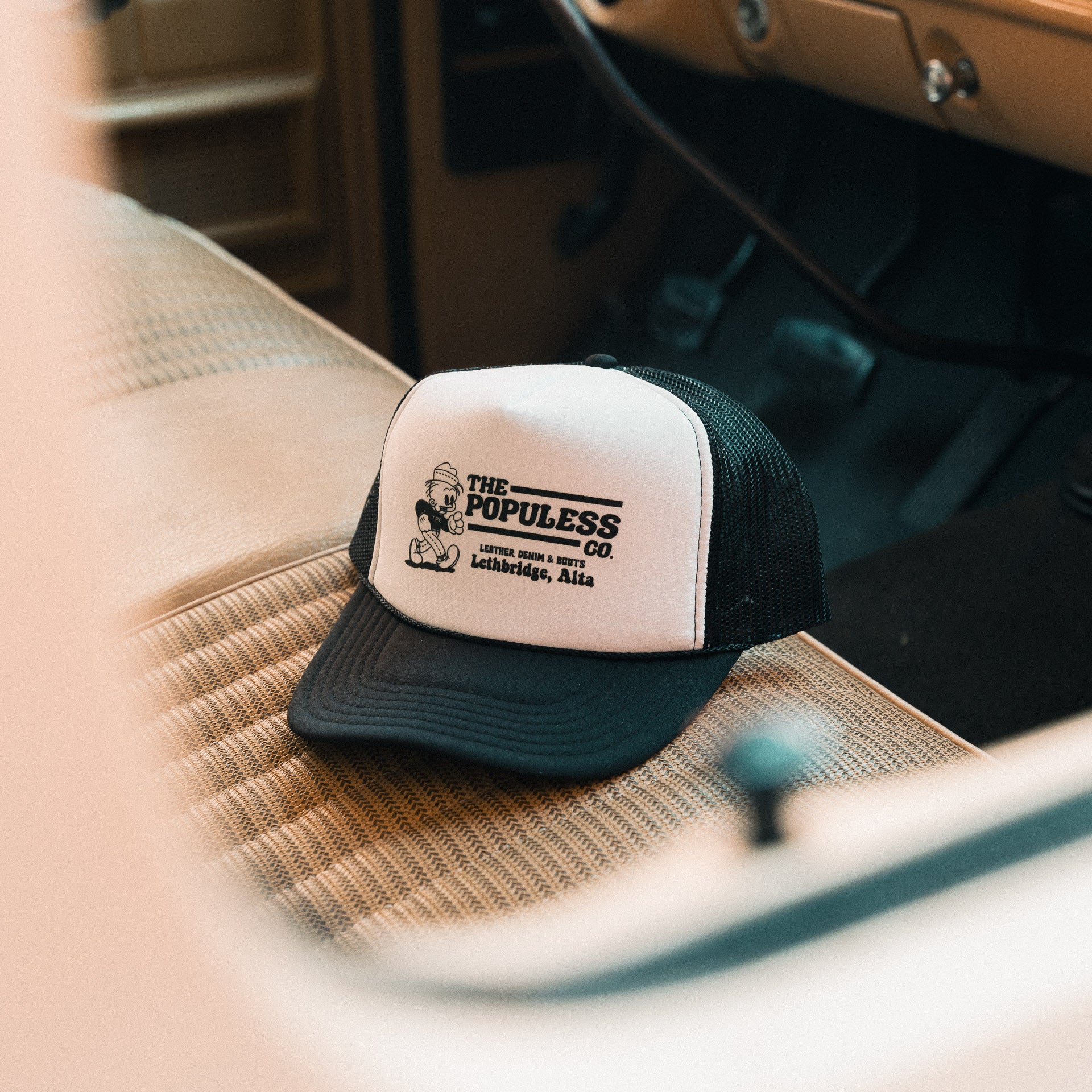 Roy Boy Trucker - White/Black - The Populess Company