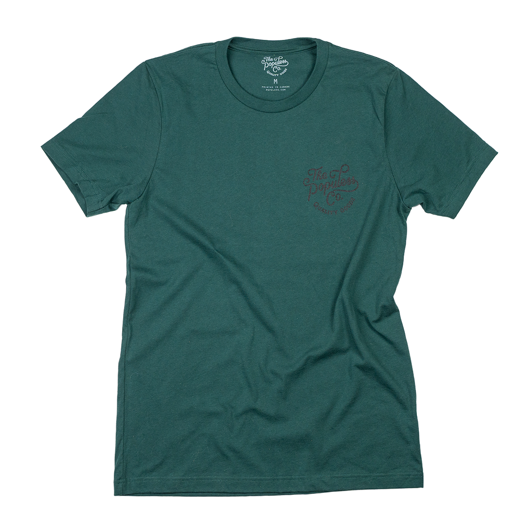 Fewer Better Things Tee - Forest - The Populess Company