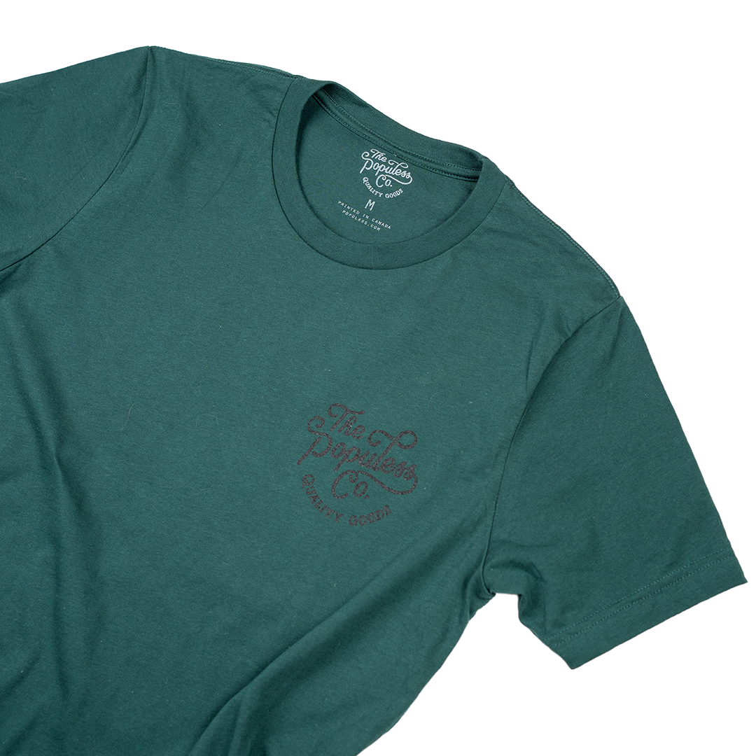 Fewer Better Things Tee - Forest - The Populess Company