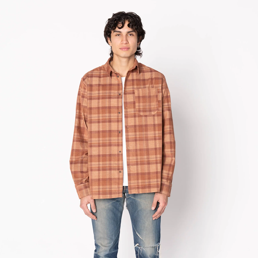 True Shirt - Corduroy Shirting - Brown / Beige