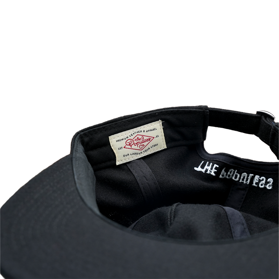 Roy Boy Cap - Heritage Flannel - Black