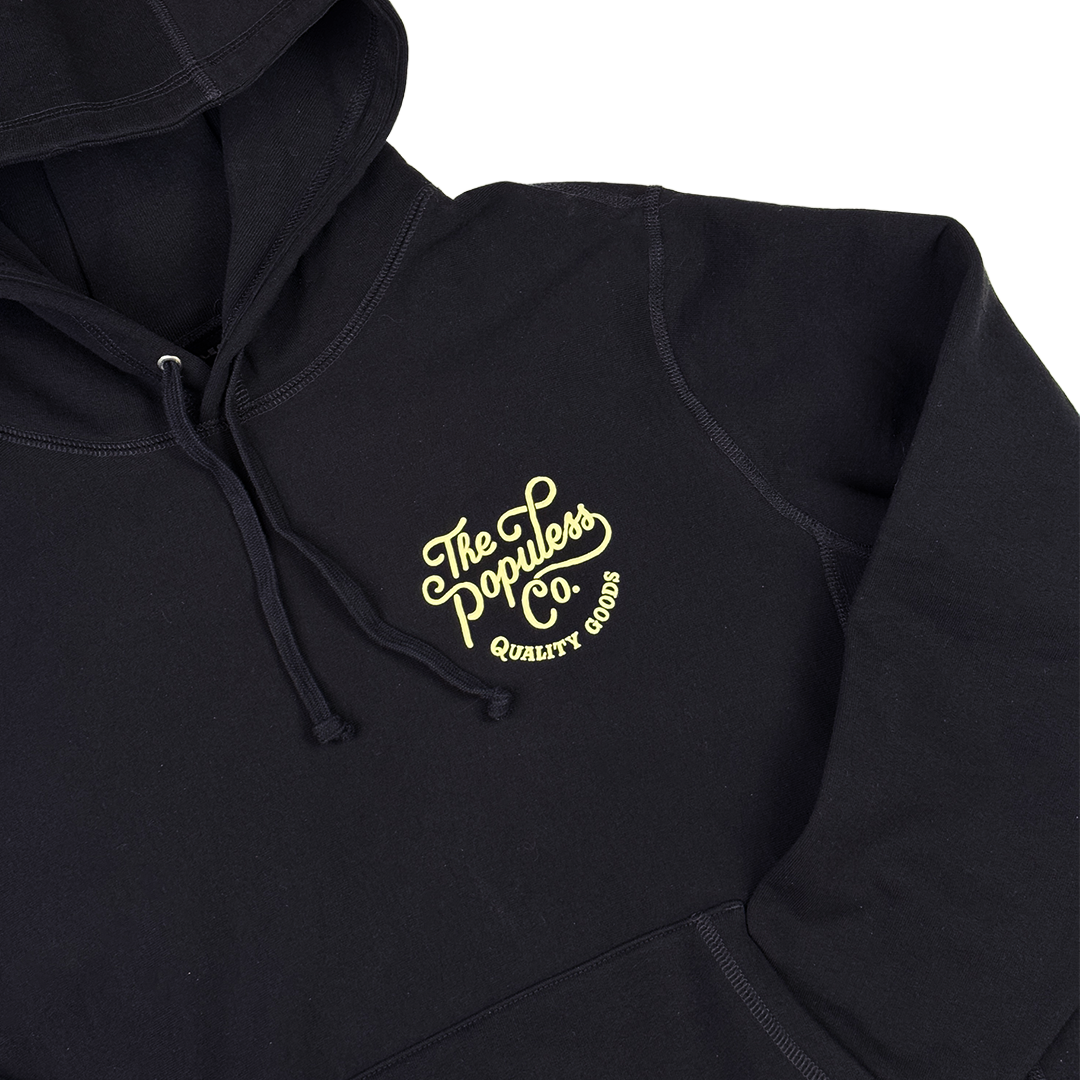 'Til Death Hoodie - Black/Bone - The Populess Company