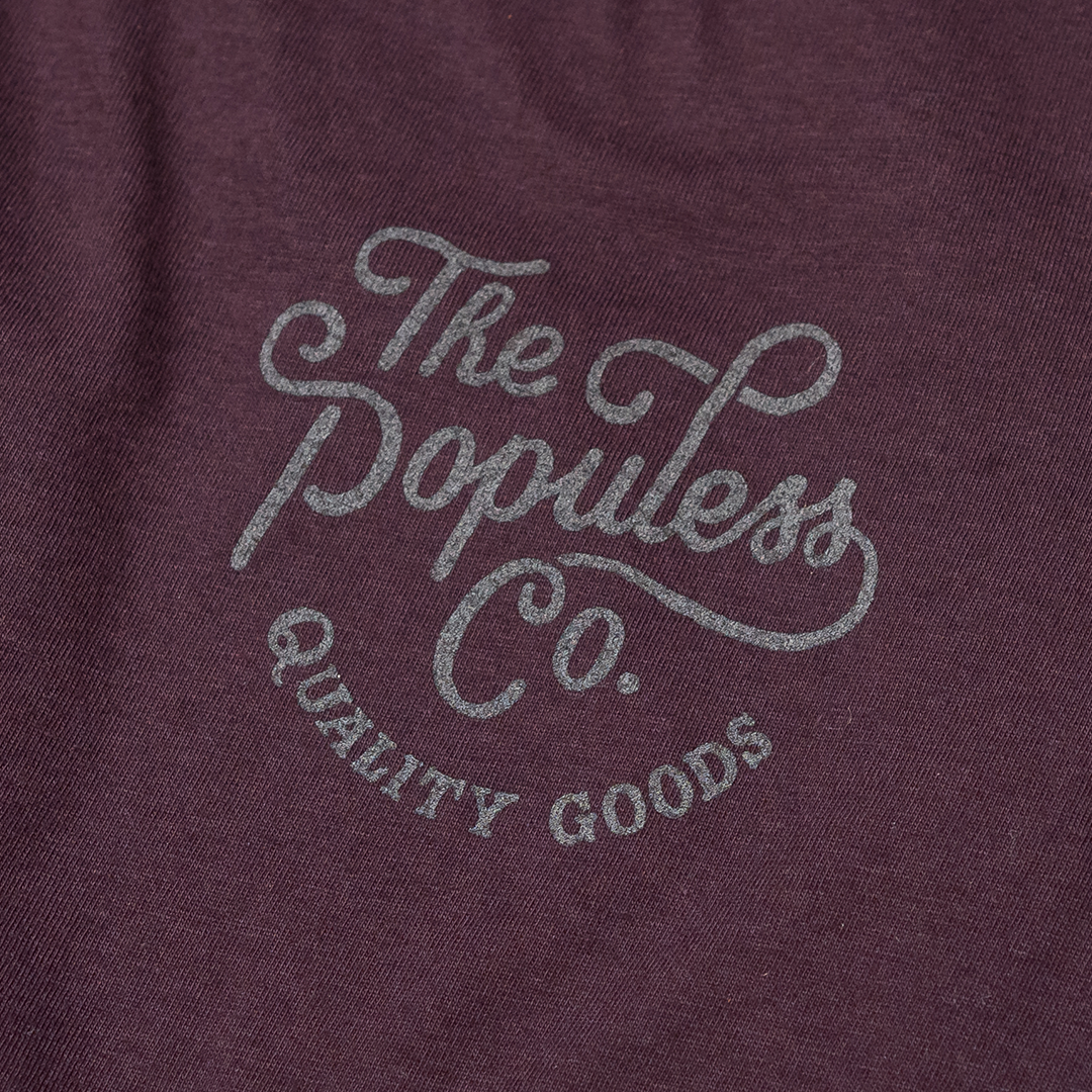 'Til Death Tee - Oxblood - The Populess Company