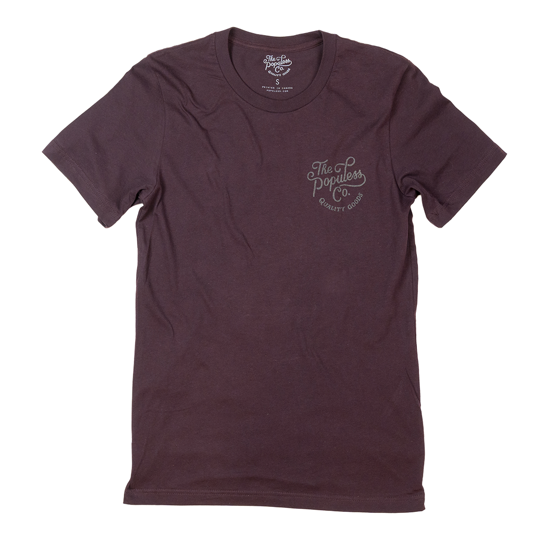 'Til Death Tee - Oxblood - The Populess Company