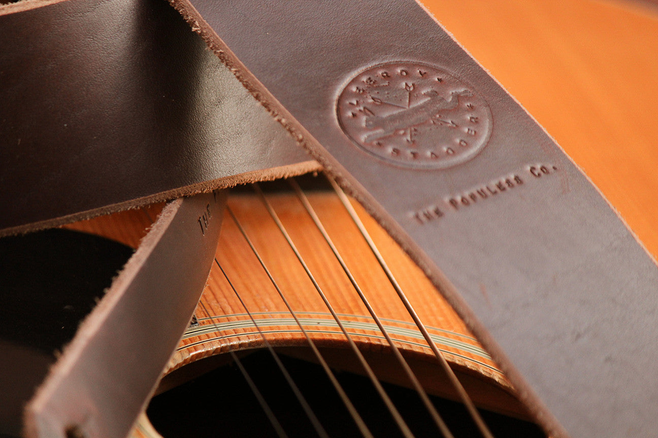 The Lee Guitar Strap - Brown - The Populess Company