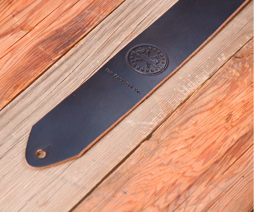 The Lee Guitar Strap - Black - The Populess Company